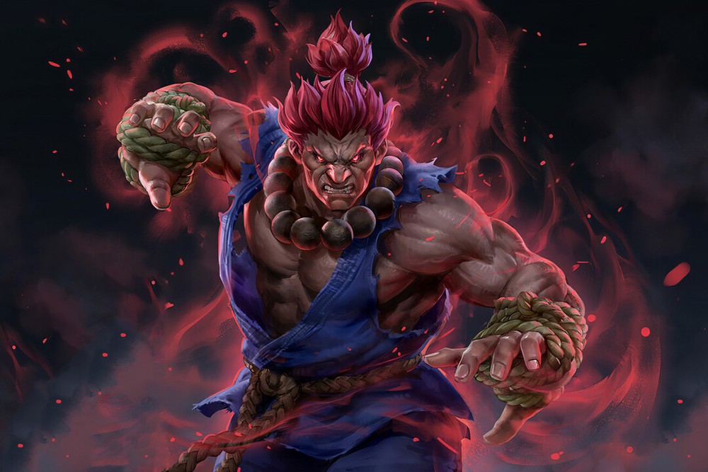Street Fighter Akuma Fighting Games Art Wall Indoor Room Poster – POSTER 20×30