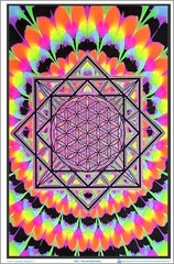 Sacred Geometry Blacklight Poster 23 x 35