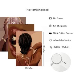 Black Girl Posters Wall Art Set of 3 Black Woman African American Women Wall …