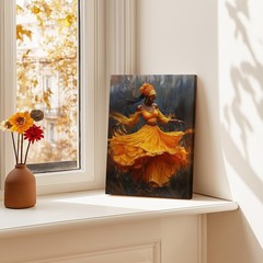 Oshun Canvas Wall Art African Goddess of Love Beauty Fertility Decor