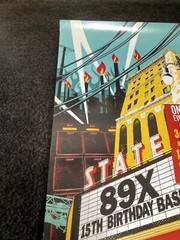 RARE Detroit 89X Birthday Bash State Theatre Promo poster 2002 Detroit