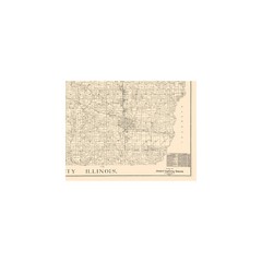 Historic County Map- Perry County Illinois – Standard Engineering 1908 –