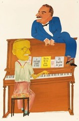Ben Shahn Caricature Piano Scene – A Good Man is Hard to Find Art Print