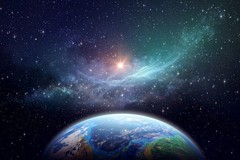 Exoplanet In Outer Space Fantasy Galaxy Picture Art Print Poster 18×12