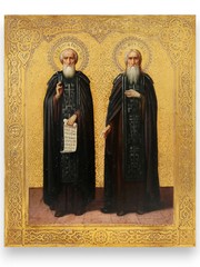 Icon of the Two Saints – Sergius of Radonezh and Sergius of Valaam
