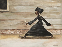 Ernie Barnes The Graduate Canvas Print African American Art Graduation Wall Deco