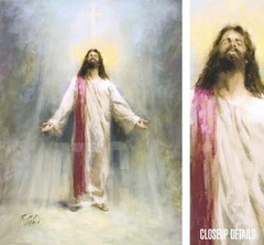 27W»x36H» ETERNAL LIFE by RICHARD JUDSON ZOLAN – JESUS CHRIST CHOICES of CANVAS