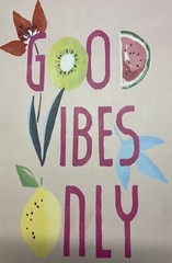 Good Vibes Wall Decor. Size Is 7x10x2 inches. Brand New! Great Christmas Gift !