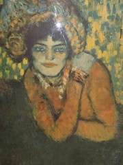 Pablo Picasso L’Attente 1901 Museo Picasso Barcelona España Framed Poster