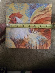 Rooster Farm Wall Canvas (Set Of Two)