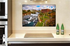 Spokane Falls WA Photo Print Wall Art, Washington State Landscape Photography