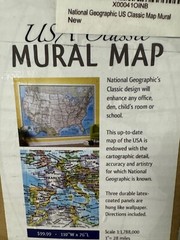Giant USA Map Wall Mural Poster – Earth Tones 110″x76″ Geographic