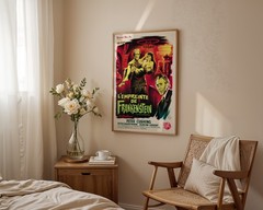 Evil of Frankenstein Movie Poster 1964 French Hammer Horror Vintage Film Art
