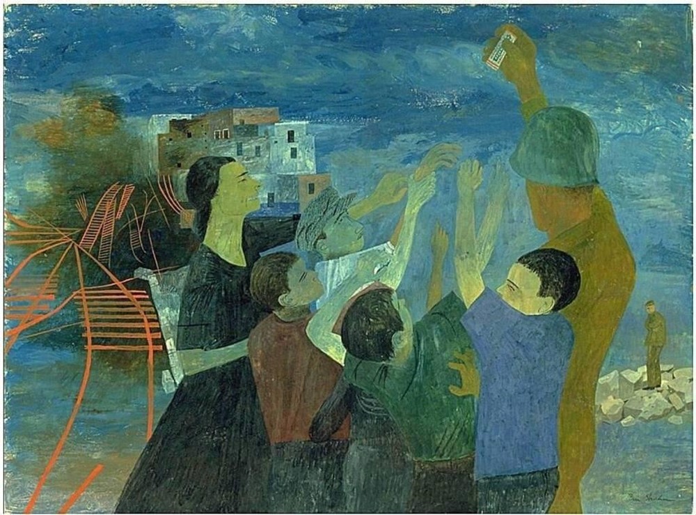 Remember the Wrapper Ben Shahn Midcentury Social Realism WPA Modernist Art Print