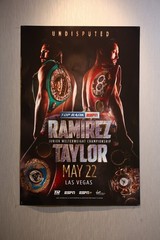 Jose Ramirez vs. Josh Taylor Official Event Poster No Frame