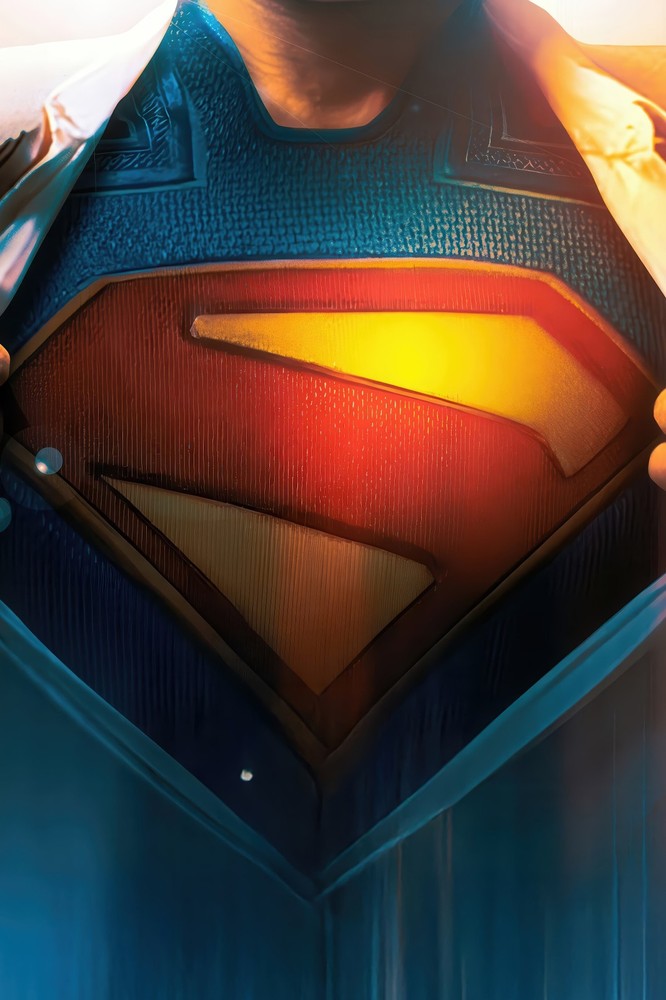 Superman – 2025, Movie, DC, Chest, Logo, Poster 24″×36″
