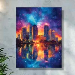 Framed Canvas Colourful Orlando Florida USA Wall Art – Perfect for Living Room