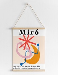 Joan Miro 1966 Exhibition Museum Retro Vintage Wall Art Poster Print