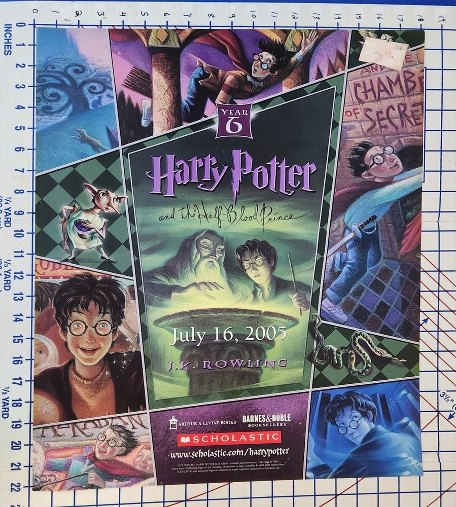 Poster Harry Potter And The Half Blood Prince 2005 Promo 18″x22″ Rare LTD