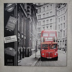 4 Pc Black & White Wall Art Bedroom Decor Red Paris Eiffel Tower London City New