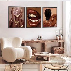 Black Girl Posters Wall Art Set of 3 Black Woman African American Women Wall …