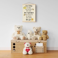 Honey Bee Decor Poster Hanger Frame For Nursery Classroom,Bee Hive Wooden Pos…