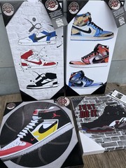 NOTORIART Sneaker collection canvas wall art Set Of 4