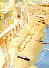 Amalfi Italy 1920s Vintage Style Travel Art Poster – 16×24