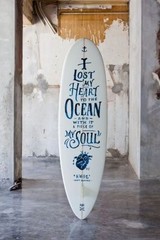 Surf Beach Quotes Ocean 100% cotton Canvas Quality print wall art Home Decore