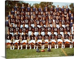 Chicago Bears Champs 1985 Stretched Canvas Wrap Print Giclee Vintage photo Art