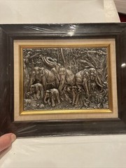Elephant Picture 3d Synthetic Framed Foreign New