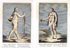 1791 Timucuan Warrior Women Florida Queen Tribal Goddess 2 Wall Prints Tattooed