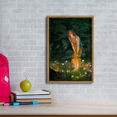 Framed Wall Art Fairy Tale Midsummer Eve with A Girl and Elves by Edward Robert