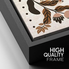 Wall26 Rustic Folk Art Deer Canvas Print Christmas Framed Wall Art Decor