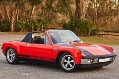 1971 Porsche 914 red-black | 24×36 inch POSTER | classic car