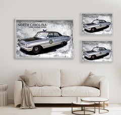 1964 Ford Galaxie North Carolina State Highway Patrol 24×36 or 11×17 In Poster