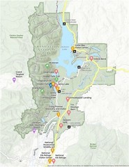 Grand Teton National Park Map GLOSSY POSTER PICTURE PHOTO PRINT BANNER 11929