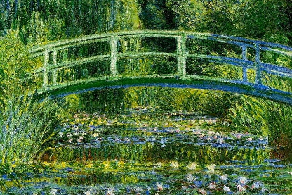 Claude Monet Water Lilies and Japanese Bridge Poster 24×36 inch