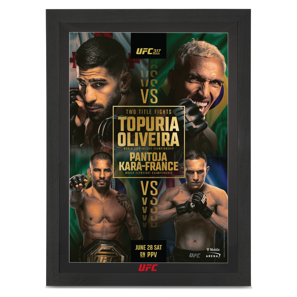 UFC 317 Topuria vs Oliveira Event Poster No Frame, Sport Poster