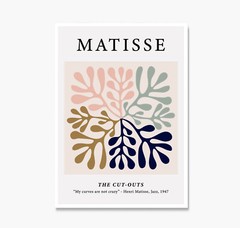 Matisse Art Print Poster, Matisse Cut Outs, Matisse Art, Vintage Art Cutouts 1