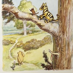 Winnie the Pooh Art Prints set of 2 Unframed 10 x 14 His Art Gallery Shepard
