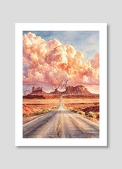 Set of 6 | Denali US National Parks Landscape Watercolor Art – Digital Download