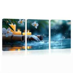 3pcs Peaceful Yoga Natural Scenery Zen Wall Art Canvas Unframed/Framed