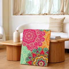Wall Art Colorful Boho Mandala Floral Pattern Print Decorative Home Poster Print