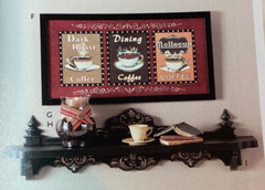 Home Interior 13687 Java Picture with Wood Frame 25″x13″ Homco Coffee Dining