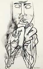 Ben Shahn Expressive Hands Drawing – Modern Figurative Giclée Print