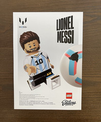 LEGO Editions Lionel Messi Sports Poster Vertical White/Black/Blue 6643870