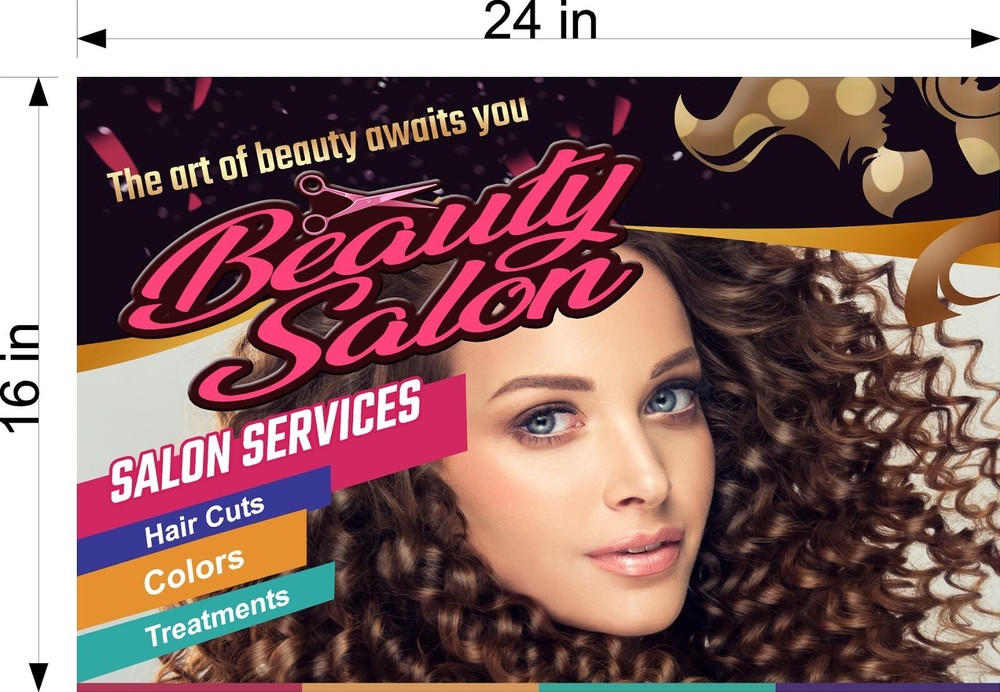 Salon 49 Photo-Realistic Paper Poster Satin Non-Laminate Hair Beauty Horizontal