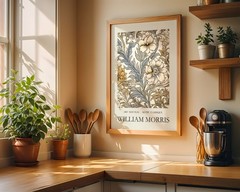 William Morris Floral Wall Art Art Nouveau Botanical Wallpaper Print
