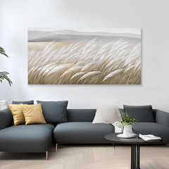 Wall Art Plant Home Decor Reed Canvas Art Wall Decor Nature Picture Wall Decor F